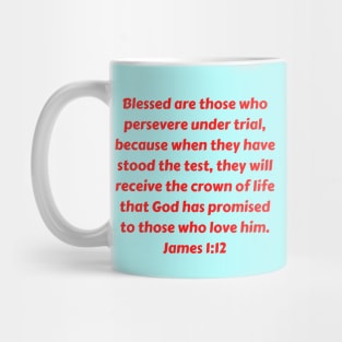 Bible Verse James 1:12 Mug
